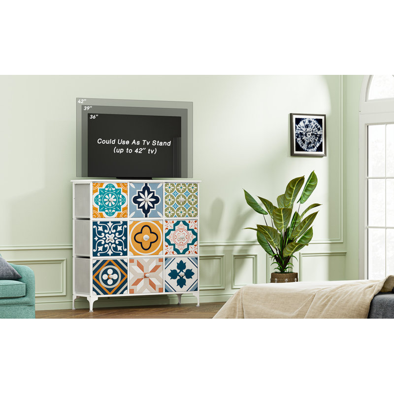 Bungalow Rose Michille Dresser for Bedroom 9 Drawer Dressers & Chests